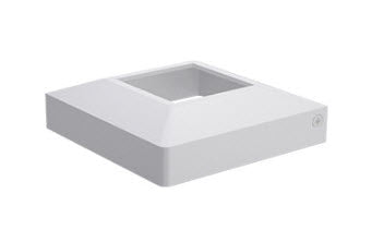 Post - 50x50mm x 1300mm High with Base plate 100x100mm or 2 PC Domical cover - White