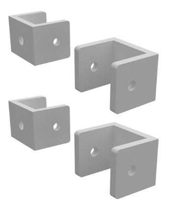 BARR Pool Fence or Balustrade Pannel Fixing Brackets "C" type or Extended "C"