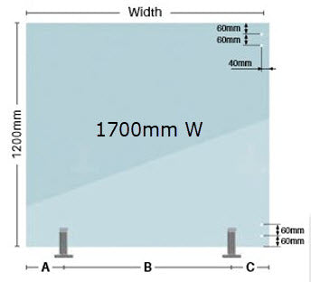 Glass Pool Fence Hinge Panel 12mm Thick to Suit 8mm Thick Gate with Polaris 155 Soft Close or Master Range Hardware, Clear Frameless Toughened Glass From 600mm W > 1800mm W x 1200mm H