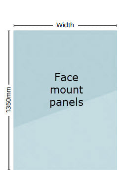 Glass Pool Fence Panels 12mm Thick Face Mount Clear Frameless Toughened Glass From 600mm W > 1600mm W x 1350mm H.