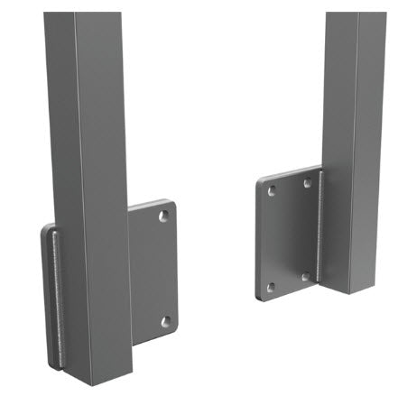 Face Mount Post 50x50x1500mm H Center / Left & Right