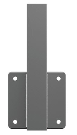 Face Mount Post 50x50x1500mm H Center / Left & Right