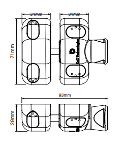 Face Mount latch lockable (D&D Technologies)- Black