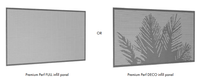 Premium Perf Full or Deco Infill Panel Only 1988mm W x 1188mm H