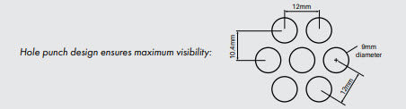 Premium Perf Balustrade Infill Panel 1726mm W x 988mm H