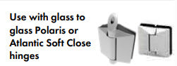 Glass Pool Fence Hinge Panels 12mm Thick to Suit 12mm Thick Gates with Polaris 125 & Atlantic 530 Series Soft Close Hardware, Clear Frameless Toughened Glass From 600mm W > 1800mm W x 1200mm H.