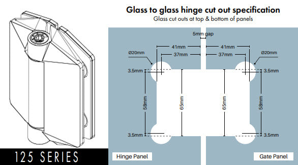 Polaris Soft Close Hinges 125 Series & 155 Series Hinge Sets & Brackets