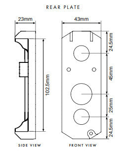 Madrid Face Mount Tilt Spigot Friction Fit