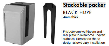 Assorted Fixing Packers for Installation – Outdoor Installs