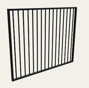 Tubular Fence Gate - 900mm or 1200mm High Flat Top Gate.