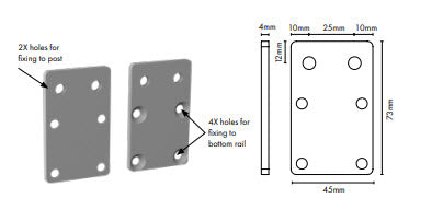 AIRE Balustrade Rail Mounting Plate