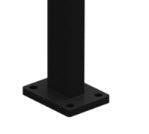 BARR Pool Fence Post 50x25x3mm with welded 100x75mm base plate 1280mm H
