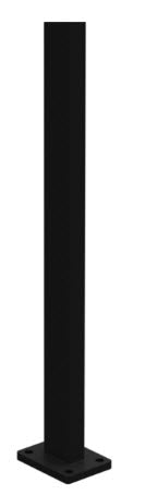 BARR Pool Fence Post 50x25x3mm with welded 100x75mm base plate 1280mm H