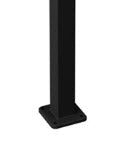 Balustrade Base Plated Post 50x50x3.2mm post - 100x100mm base plate - 1050mm H