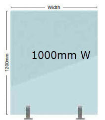 Glass Pool Fence Panel 12mm Thick Clear Frameless Toughened Glass From 200mm W > 2000mm W x 1200mm H