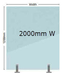 Glass Pool Fence Panel 12mm Thick Clear Frameless Toughened Glass From 200mm W > 2000mm W x 1200mm H