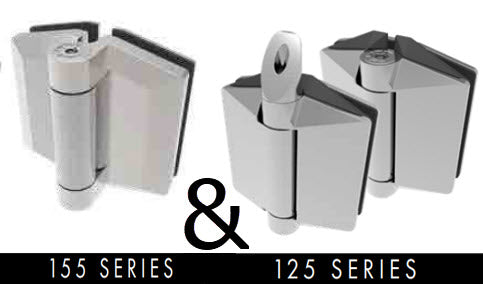 Glass pool fence soft close hinge Polaris 155 & 125 series 