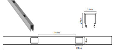 AIRE Balustrade Inserts for Baluster Spacing - Standard or Raked