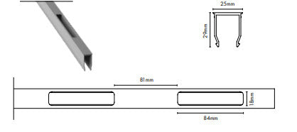 AIRE Balustrade Inserts for Baluster Spacing - Standard or Raked