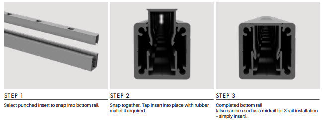 AIRE Balustrade Inserts for Baluster Spacing - Standard or Raked